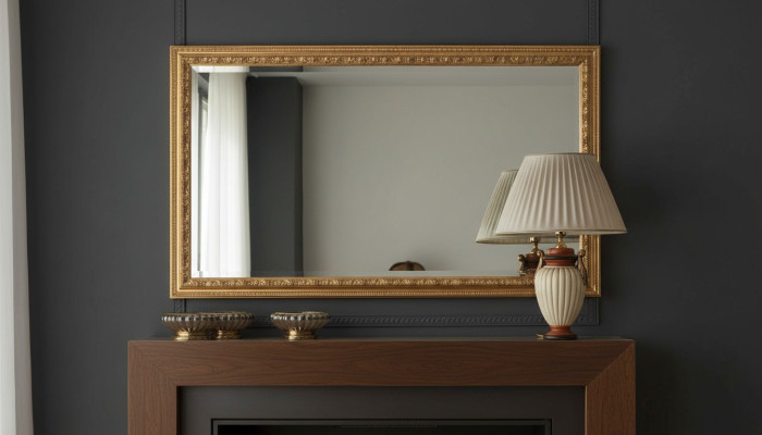 Italiaanse klassieke design spiegel meubelen wandspiegel hout goud meubels nieuw