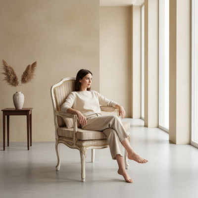 Fauteuil 1-zitsbanken Zitting Stof Woonkamer Textiel Luxe Thorn Meubels StijlenElisa