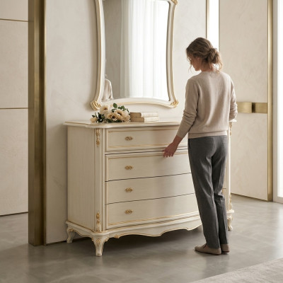 Kast Kabinet Luxe Ladenkast Kast Boekenplank Console Meubel Houten kast Italië Nieuw