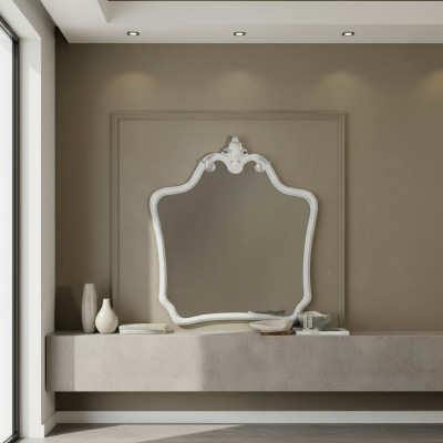 Klassieke Design Spiegel Italiaanse Wandspiegel Houten Staande Wand Italië Nieuw