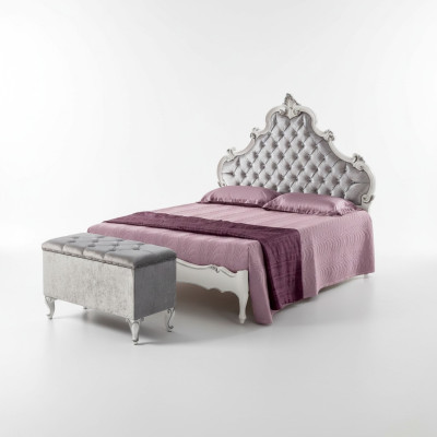 Bed slaapkamer design bedden hout tweepersoonsbed Italiaanse meubelen Chesterfield