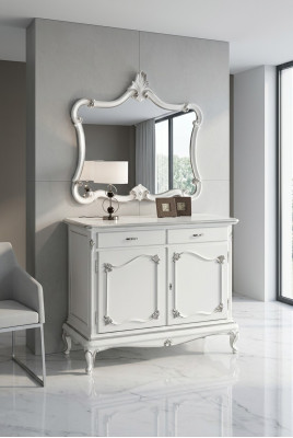 Kommode Italiaanse meubelen dressoir spiegel ladekast dressoir kast hout nieuw