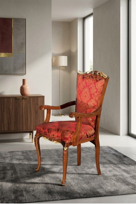 Armstoelen Klassieke stoelen Eetkamer Italiaanse meubels Hout Luxe stoel Nieuw