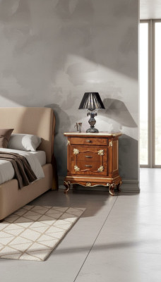 Nachtkastje Design Console bijzettafels Slaapkamer Houten Luxe Consoles Nieuw