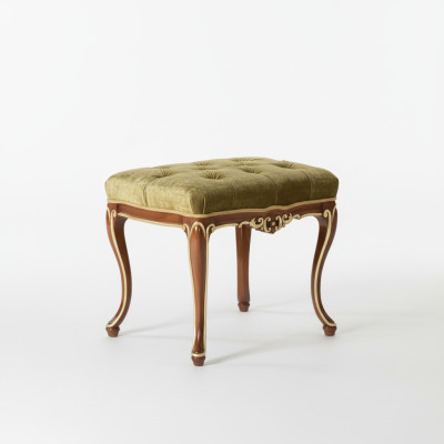 Poef Designer Chesterfield voetenbank Bijzettafel Chaise longue Gestoffeerd Nieuw