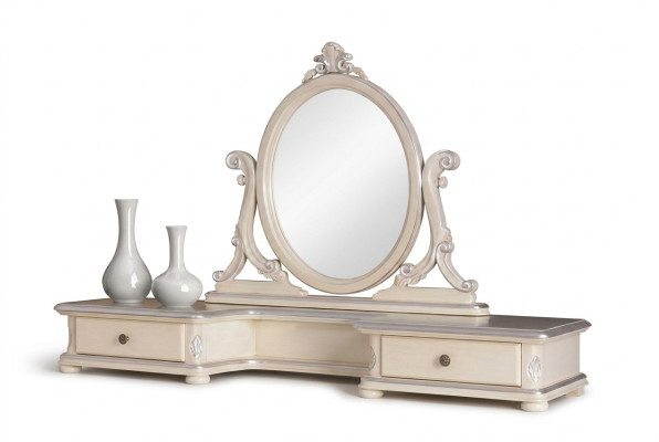 Ronde spiegel Klassiek design Wandspiegel Ronde spiegel Wit Italië Nieuw