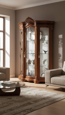 Vitrine glazen kast vitrinekast woonkamer hout dressoir Italiaanse meubels rek