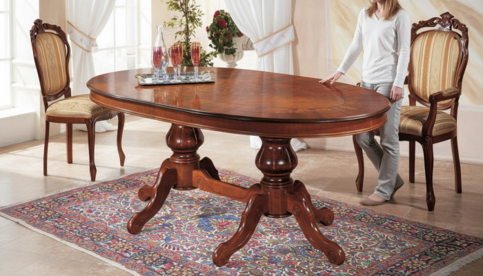 Eetkamer set Eettafel Klassieke echt houten set Stoelset 2x stoelen 3-dlg.