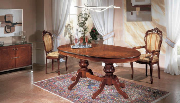 Eetkamer set Eettafel Klassieke echt houten set Stoelset 2x stoelen 3-dlg.