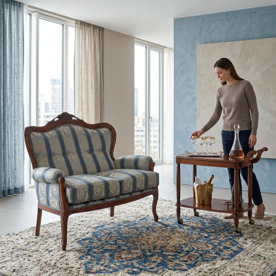 Tweezitsbank 2 zits designbanken Bekleding Klassiek Zit stof Textielbank