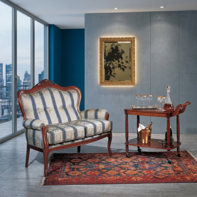 Tweezitsbank 2 zits designbanken Bekleding Klassiek Zit stof Textielbank