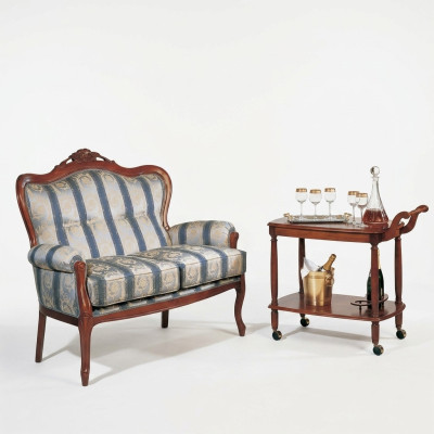 Tweezitsbank 2 zits designbanken Bekleding Klassiek Zit stof Textielbank