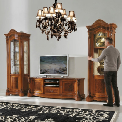 Woonkamer tv-vitrine woonkamer wandkasten design tv art deco vitrine set kast  Woonkamer tv-vitrine woonkamer wandkasten ontwerp tv art deco vitrine set kast