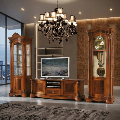 Woonkamer tv-vitrine woonkamer wandkasten design tv art deco vitrine set kast  Woonkamer tv-vitrine woonkamer wandkasten ontwerp tv art deco vitrine set kast