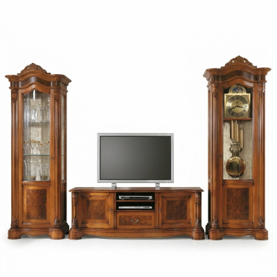 Woonkamer tv-vitrine woonkamer wandkasten design tv art deco vitrine set kast  Woonkamer tv-vitrine woonkamer wandkasten ontwerp tv art deco vitrine set kast
