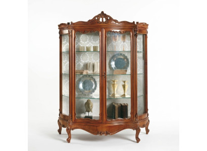 Glazen kast Vitrine Dressoir Meubels Houten kast xxl Vitrines Luxe kast Hout