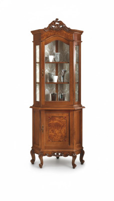 Kasten Houten Vitrinekasten van glas Kast van echt hout Woonkamermeubels Dressoir