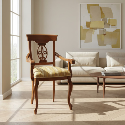 Eetkamerstoel Luxe Klassieke Stoelen Hout Design Houten Stoel Italiaanse Meubels
