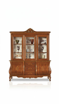 Italiaanse meubel vitrine kast woonkamer dressoir kasten vitrines xxl groot
