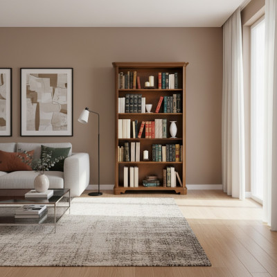 Boekenkast Italiaanse meubels plank houten kasten rekken vitrine dressoir.