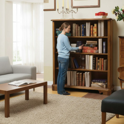 Woonkamer vitrinekast boekenplank dressoir Klassieke meubels planken Hout Woonkamer vitrinekast boekenplank dressoir Klassieke meubels planken Hout