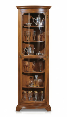 Kasten Houten vitrines Glazen kast Massief houten vitrine Woonkamer meubels Dressoir