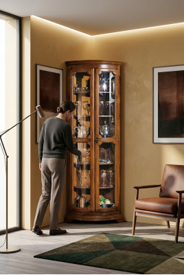 Vitrine glazen kast Italiaanse meubels Vitrine woonkamer dressoir kasten