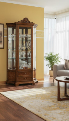 Meubel glazen vitrine houten vitrines glazen kasten planken Italië