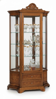 Meubel glazen vitrine houten vitrines glazen kasten planken Italië