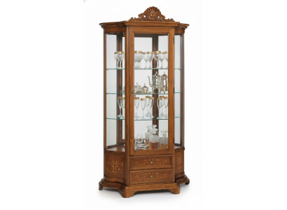 Meubel glazen vitrine houten vitrines glazen kasten planken Italië