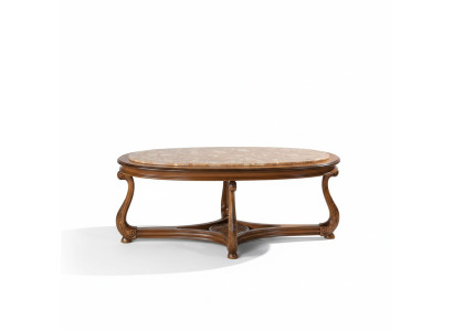 Ovale salontafel Houten tafels Bijzettafel Woonkamer Italiaanse meubels Tafel