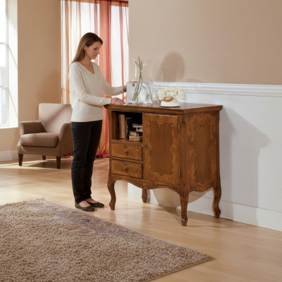 Klassiek dressoir kast houten kasten meubels consoles Italiaanse meubels bruin