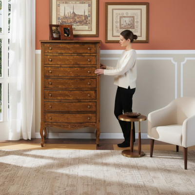 Italiaanse meubels hoge kast met laden dressoir commodes hout nieuw dressoir