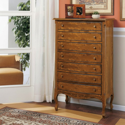 Italiaanse meubels hoge kast met laden dressoir commodes hout nieuw dressoir