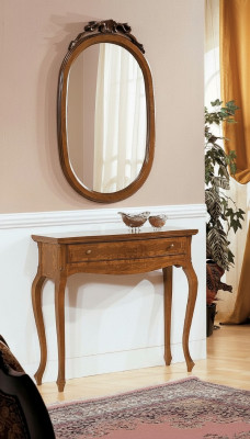 Console Mirror Sideboard Set Wood Italian Furniture Styles Elisa 2-piece New