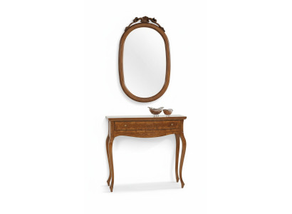 Console Mirror Sideboard Set Wood Italian Furniture Styles Elisa 2-piece New