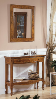 Italiaanse meubels 2-delige set meubelstijl StileElisa dressoir spiegel houten console.