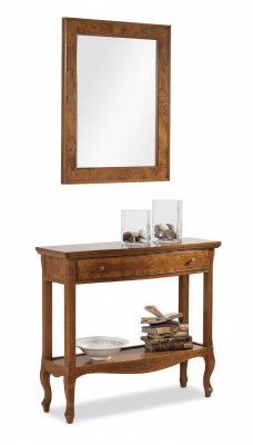 Italiaanse meubels 2-delige set meubelstijl StileElisa dressoir spiegel houten console.