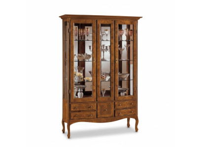 Kasten Vitrines Vitrine kast Houten vitrinekast Meubels Italiaans dressoir