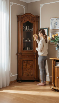 Woonkamermeubels Glaskast Vitrine Houten vitrines Glazen kast Kasten Planken