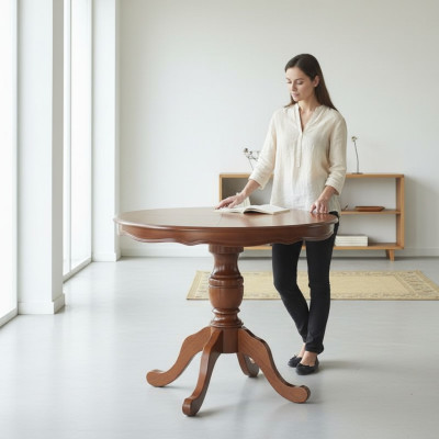 Luxe Ronde Tafel Massief Hout Italiaanse Eettafels Ronde Meubels Eettafel Nieuw