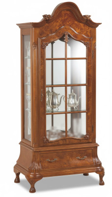 Vitrine Glazen Kast Bruin Meubels Kasten Vitrines Kabinet Italiaanse Meubels Nieuw