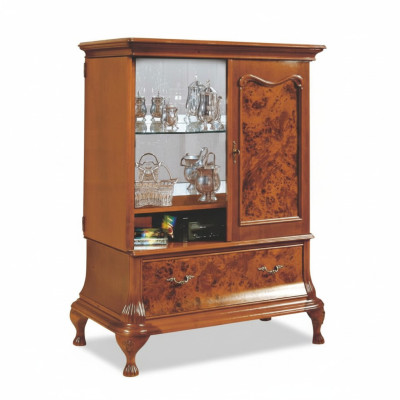 Huisbar kast woonkamer kasten barkast vitrine Italiaanse meubels hout