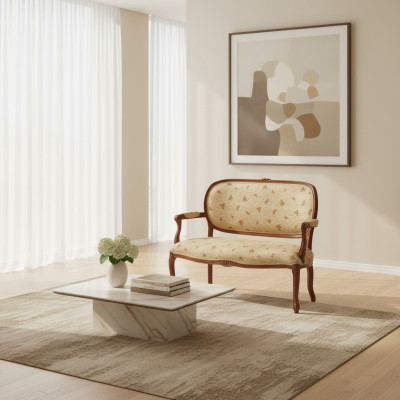 Ontwerp tweezitsbank Luxe banken Bankstel van textiel Italiaanse meubels Nieuw