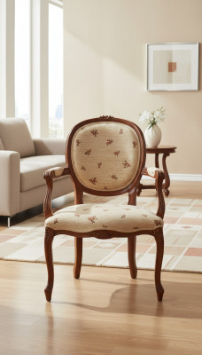 Eetkamerstoel bruin Luxe klassieke houten stoelen Italiaanse meubels