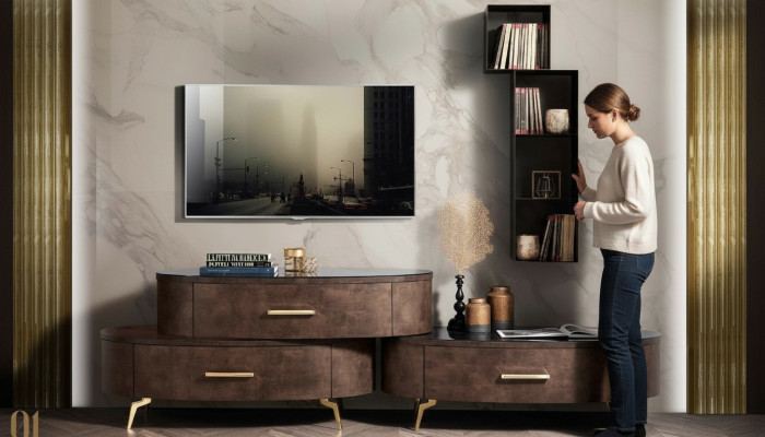 rtv tv Kast Tafel Woonkamer Ladenkast Tv-meubel Hout Modern Meubels