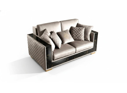 Bankstel 2-zits Modern Design Stoffen Slaapbanken Zitmeubels Woonkamer Grijs
