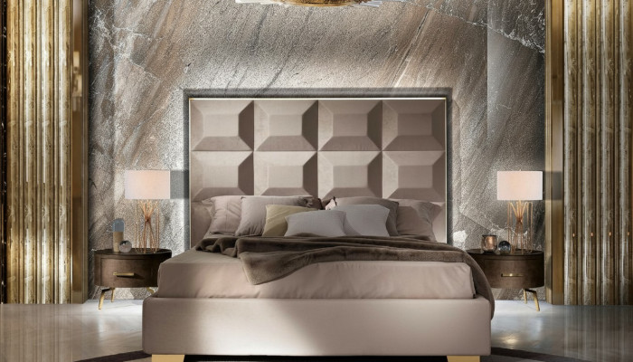 Bed Luxe Bedden Bed Frame Hout Slaapkamer Dubbel Huwelijk Italiaans Meubilair Nieuw
