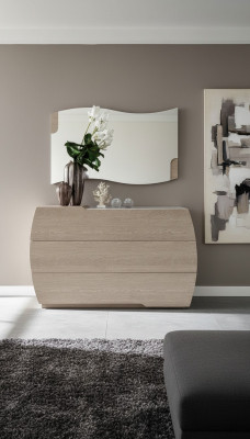 Dressoir met spiegelset, dressoirs houtgroep slaapkamer modern set nieuw