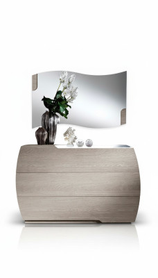 Dressoir met spiegelset, dressoirs houtgroep slaapkamer modern set nieuw